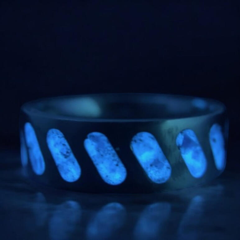 Titanium Fluorite Glow Ring